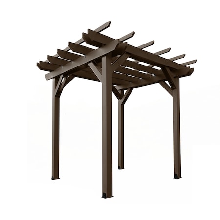 Highwood Usa Bodhi 8 x 8 Poly Outdoor Pergola Gazebo AD-PGLA0808-ACE